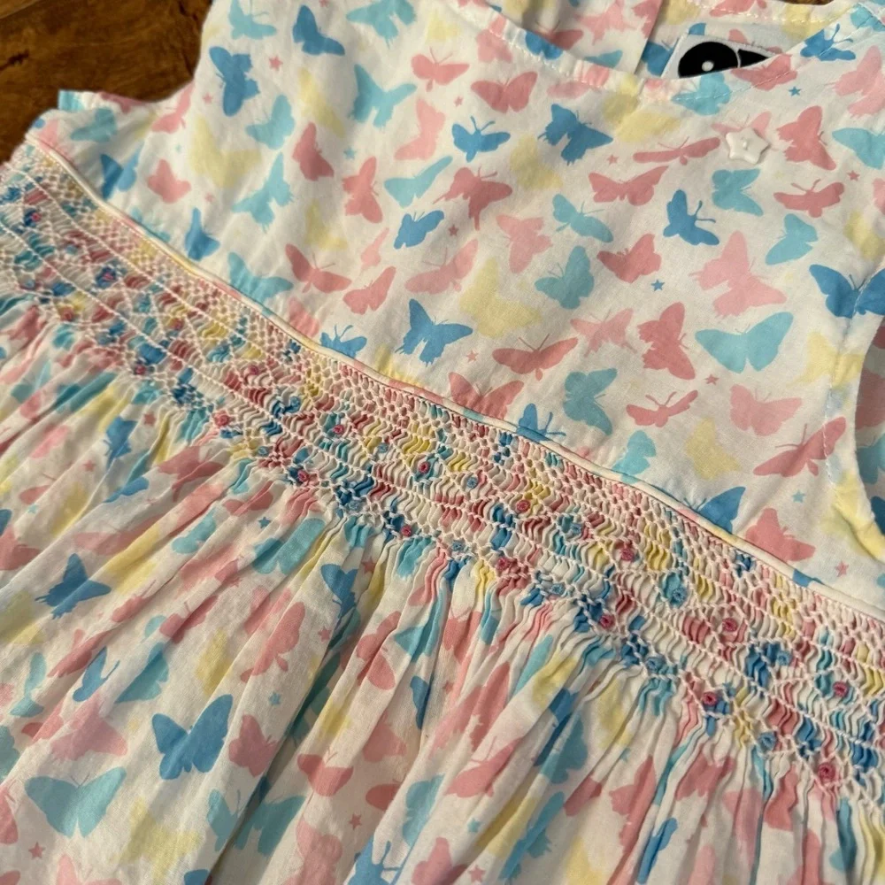 Question Everything Butterfly Print Kids Dress - Picture 3 of 7